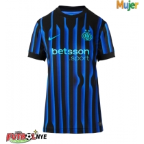 Camiseta Inter Milan Marcus Thuram #9 Primera Equipación para mujer 2025-26 manga corta